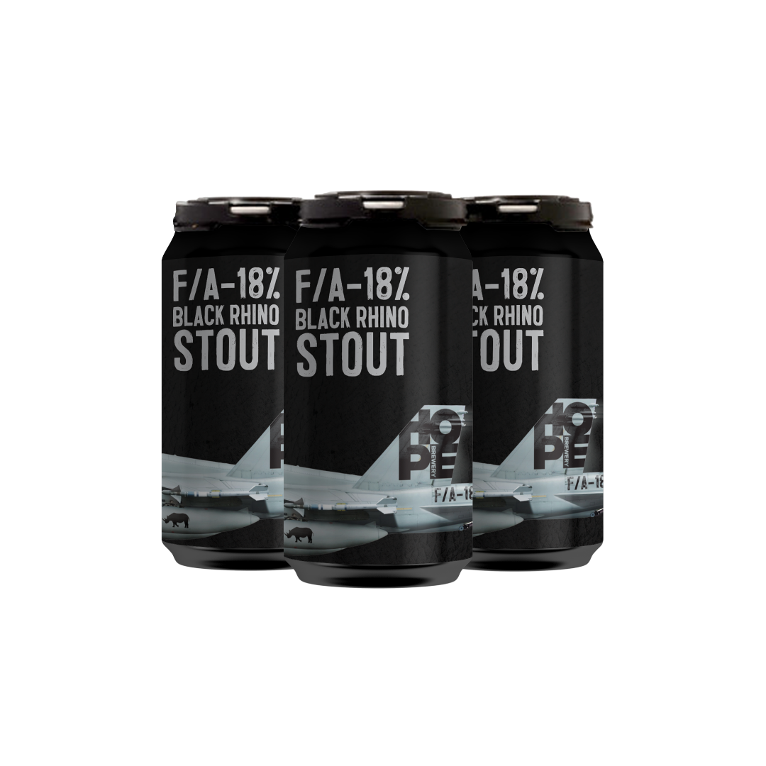 F/A 18% BLACK RHINO STOUT 4 X 375mL