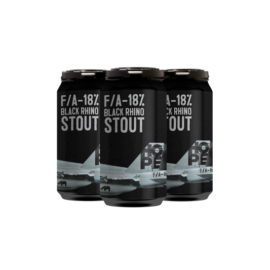 F/A 18% BLACK RHINO STOUT 4 X 375mL