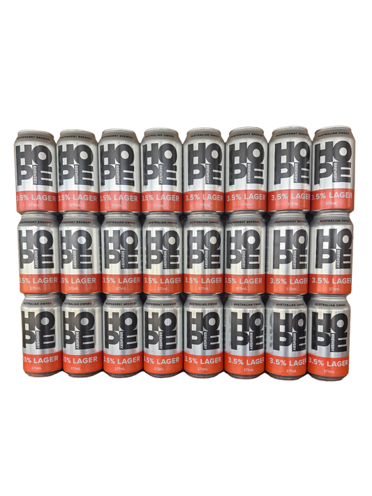 CASE OF LAGER 3.5% I 24 x 375ML I 24 CANS