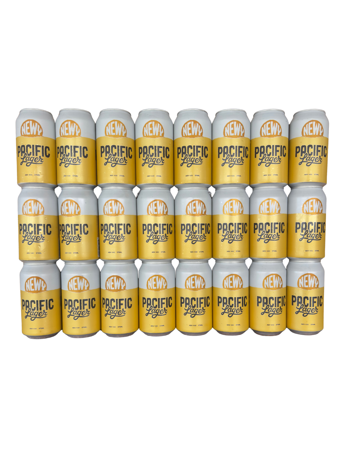CASE OF NEWY PACIFIC LAGER I 24 x 375mL CANS