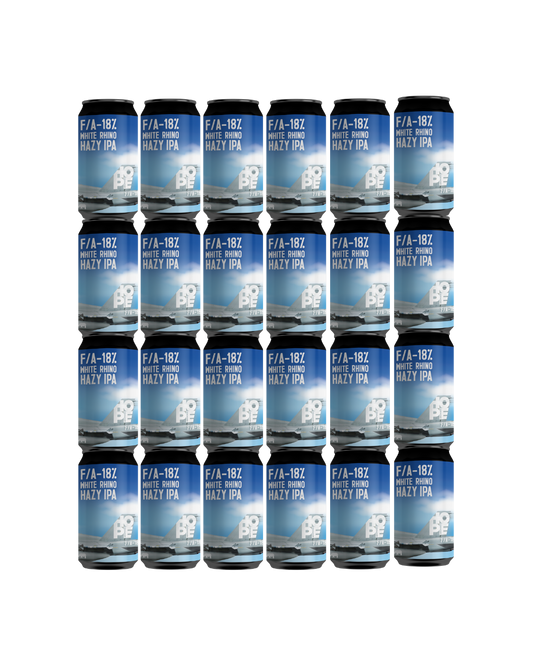 F/A 18% WHITE RHINO HAZY IPA 24 X 375mL