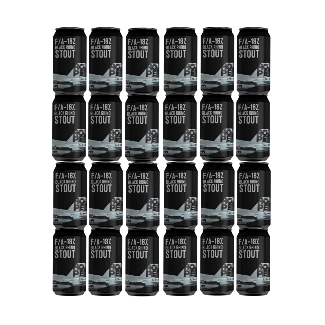 F/A 18% BLACK RHINO STOUT  24 X 375mL
