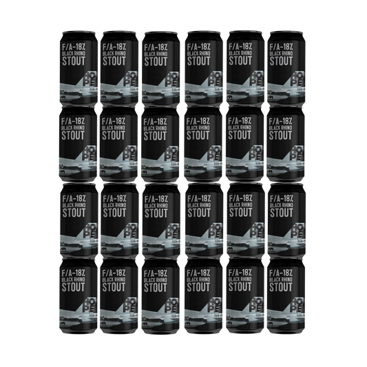 F/A 18% BLACK RHINO STOUT  24 X 375mL